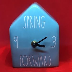 Rae dunn Spring Forward Birdhouse Clock